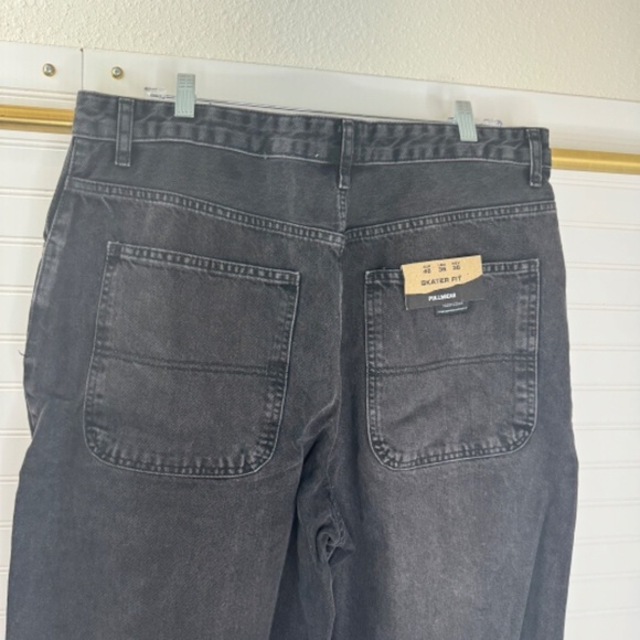 NWT Pull& Bear Black Skate Jeans 36W - Picture 7 of 10